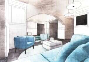 progetto interior design hotel